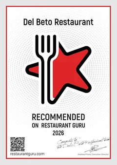 Del Beto, recomendado en Restaurant Guru 2026